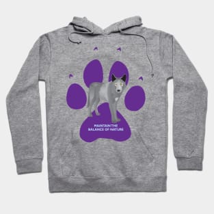 Wolf Paw Maintain Balance Nature Hoodie